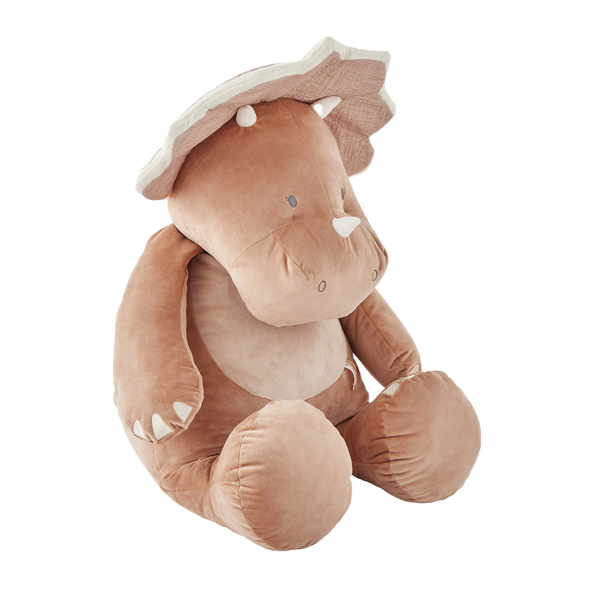 Peluche Popsie en veloudoux 80cm rose poudré 