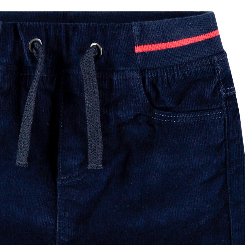 Pantalon en velours à taille élastiquée Main Pantalon en velours à taille élastiquée