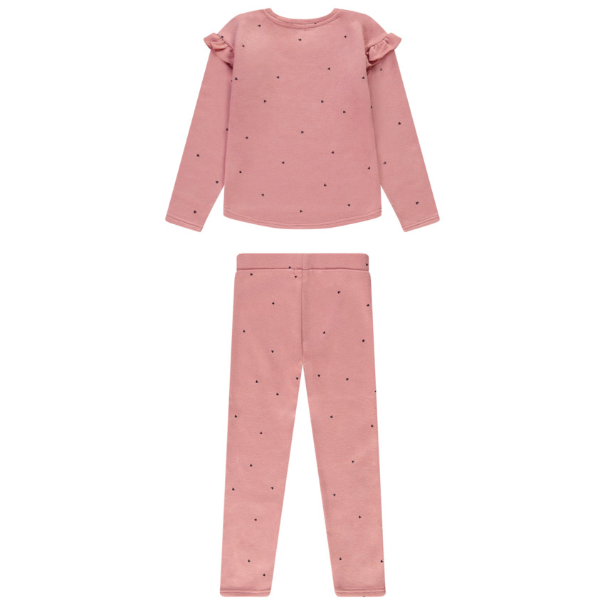 Ensemble 2 pieces imprime coeurs pour fille Orchestra