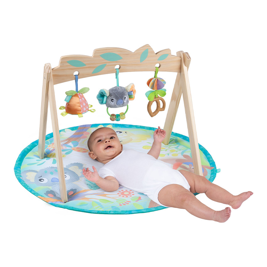 Tapis d'éveil avec arche en bois Fauna Friends Botanical 