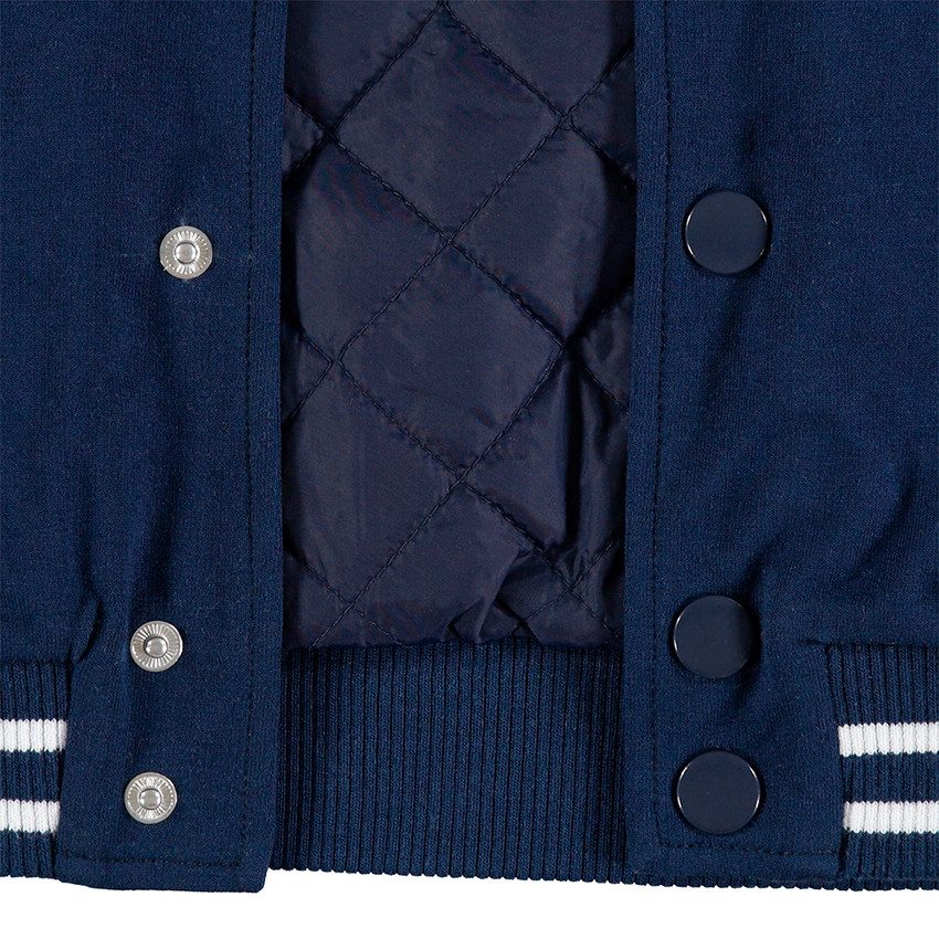 Teddy en molleton bicolore avec badges patchés Smiley 