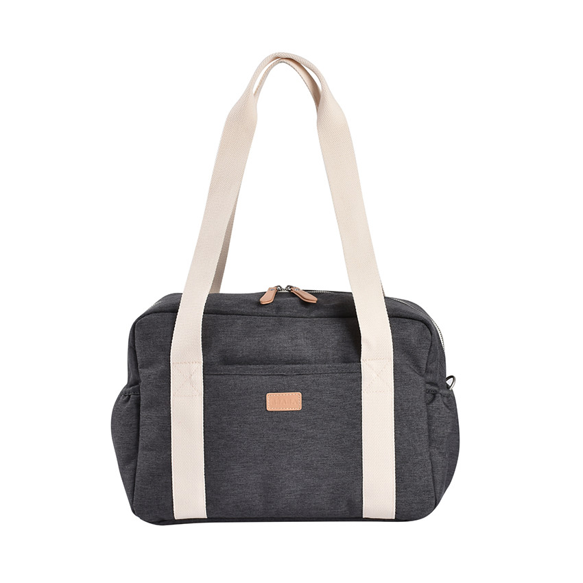 Sac à langer + tapis Paris gris chiné foncé
