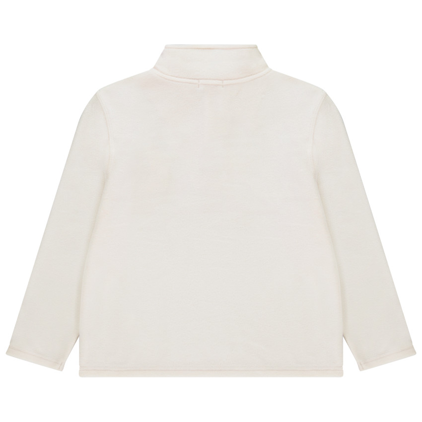 Sweat polaire uni à col montant pour garçon  