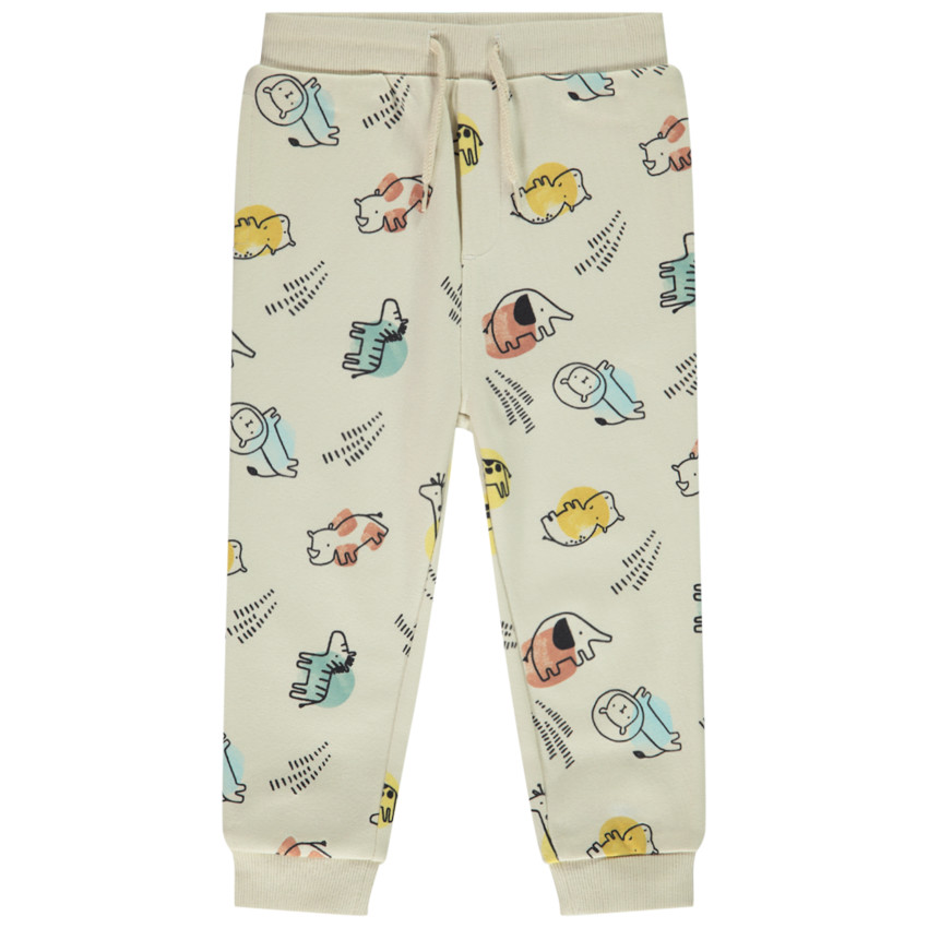 Pantalon de jogging imprimé animaux de la savane pour bébé garçon 