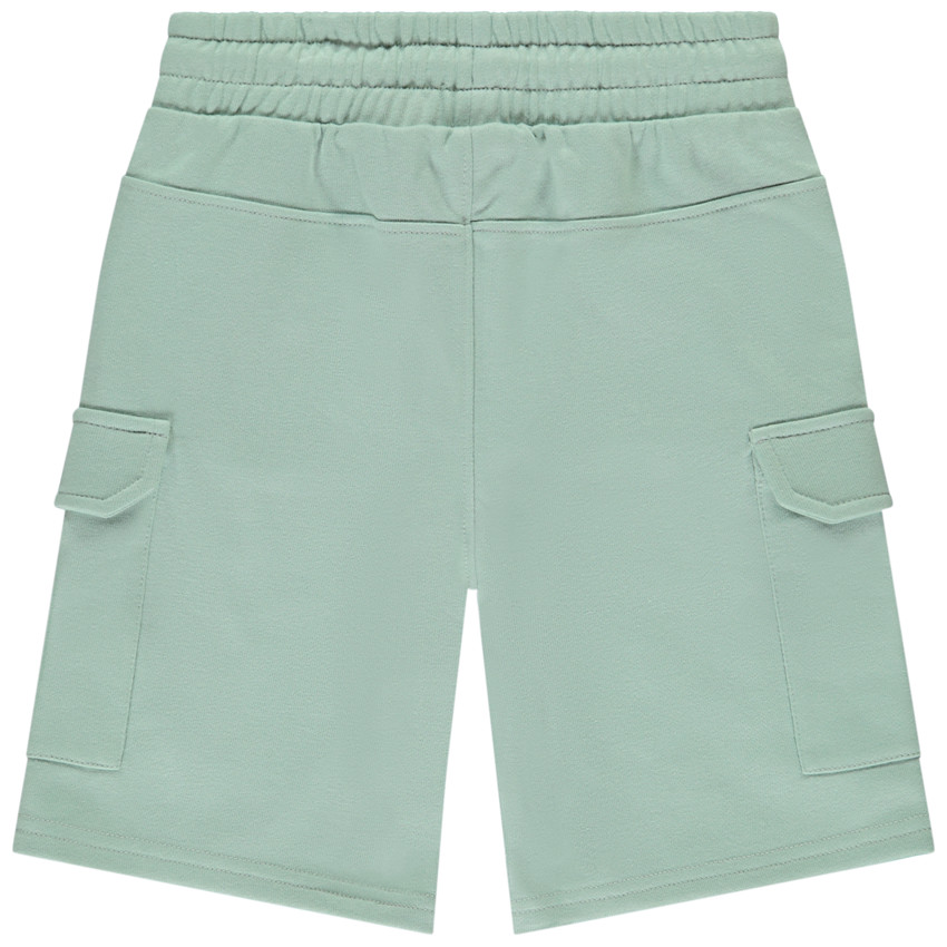 Bermuda uni en molleton avec poches style cargo pour garçon  