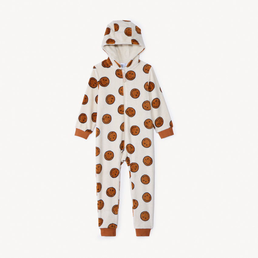 Surpyjama en sherpa imprimé SmileyWorld pour garçon 