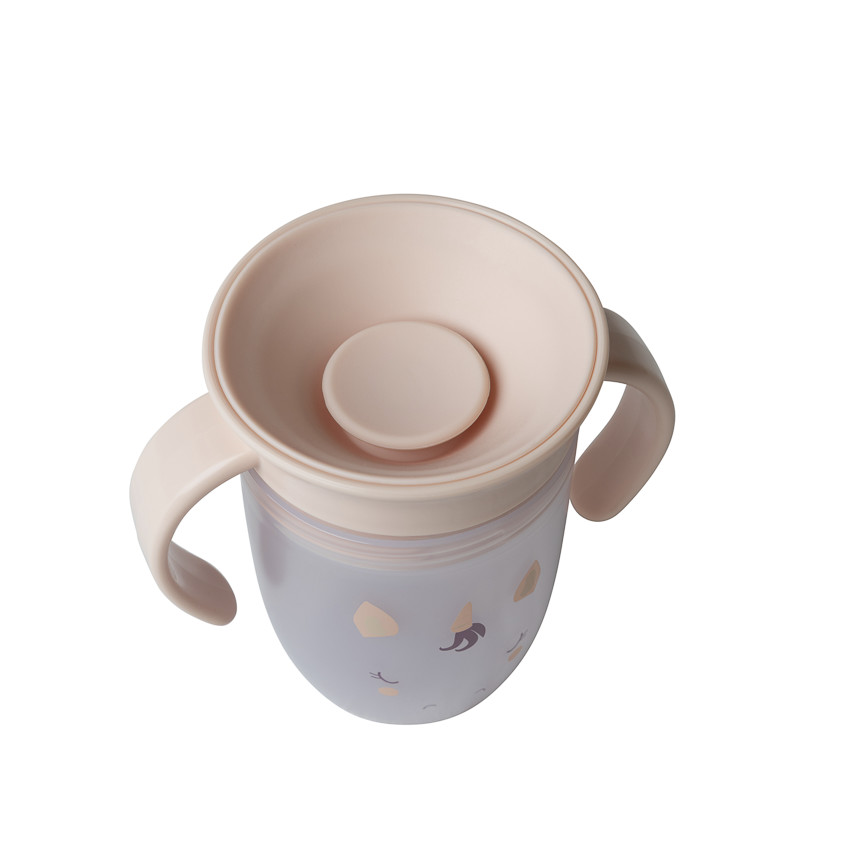 tasse d'apprentissage 360° antifuite Licorne beige 