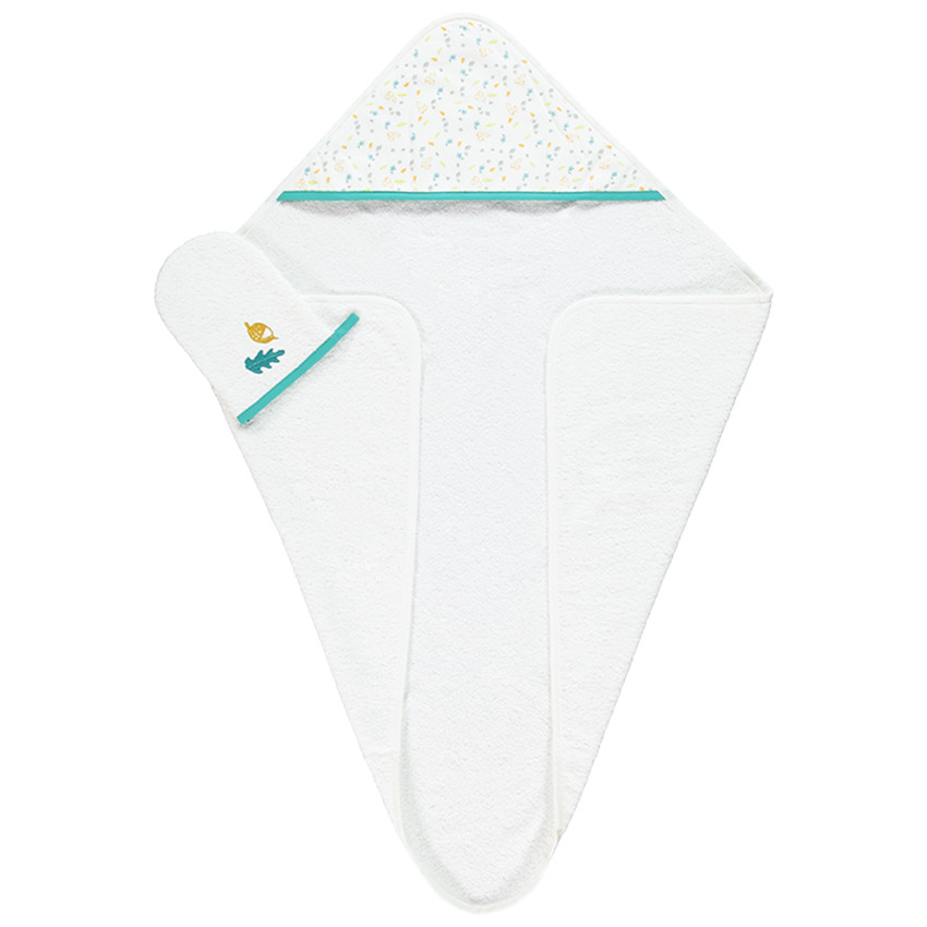 Cape de bain et gant de toilette Poetic nature 