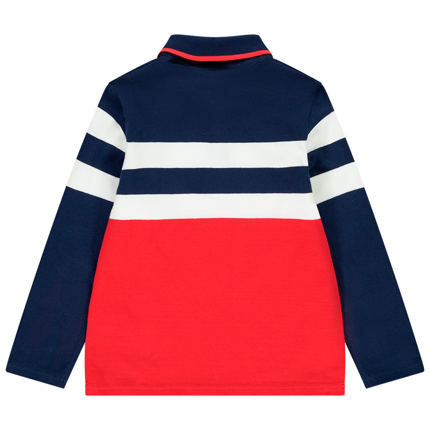 Polo manches longues coloré pour enfant garçon 