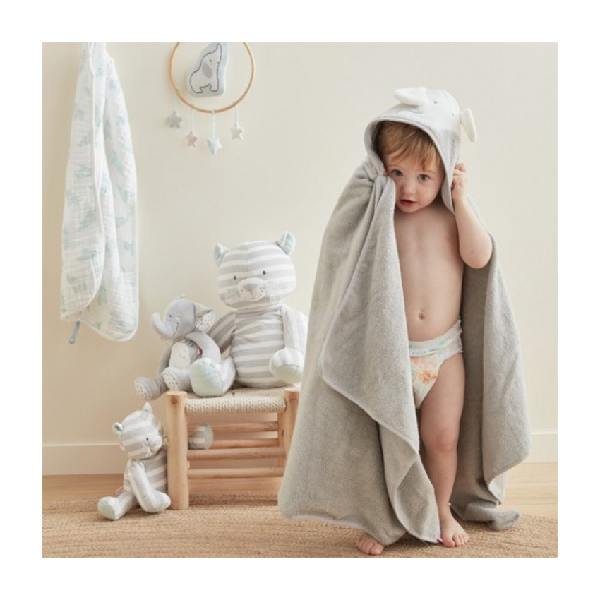 Cape de bain Anna et Milo - Gris  