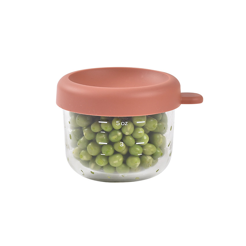 Pot de conservation terracotta en verre 150 ml 