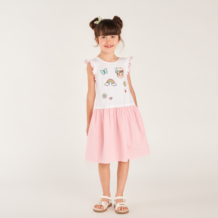 Robe 2-en-1 broderie Billie Boo pour fille