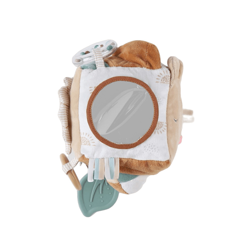 Cube d'activités 1er âge en veloudoux - Babou & Kendi 