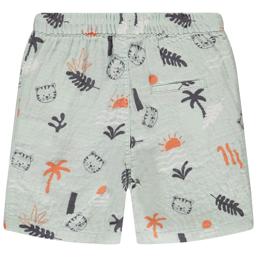 Bermuda imprimé fantaisie tigres pour bébé garçon 