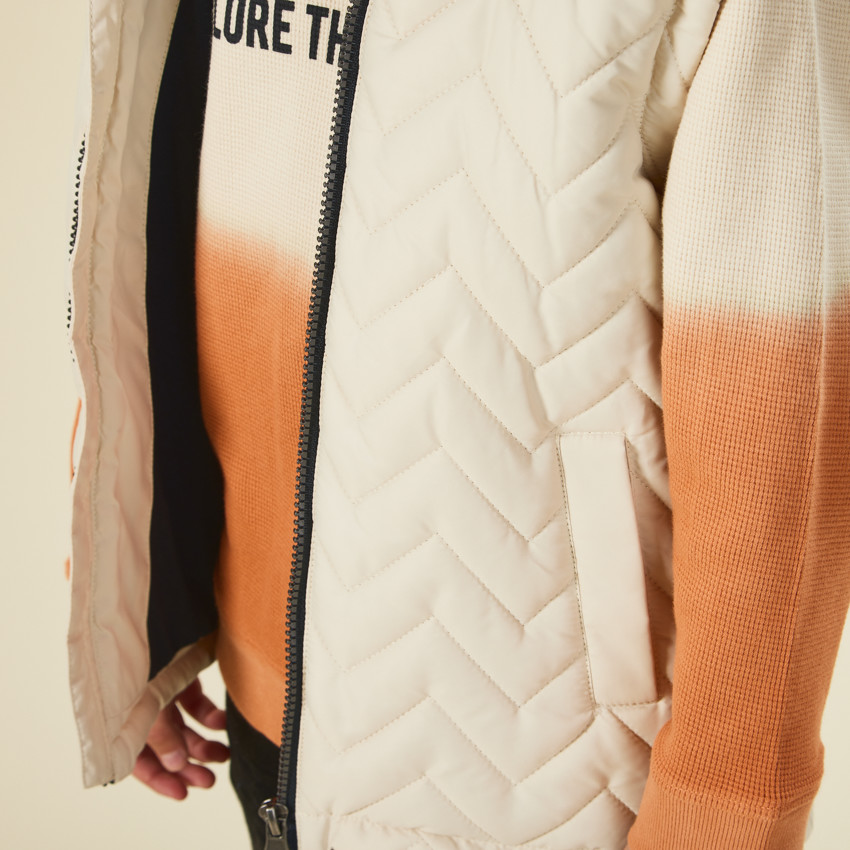 Sweat effet tie & dye en nid d'abeille pour garçon 