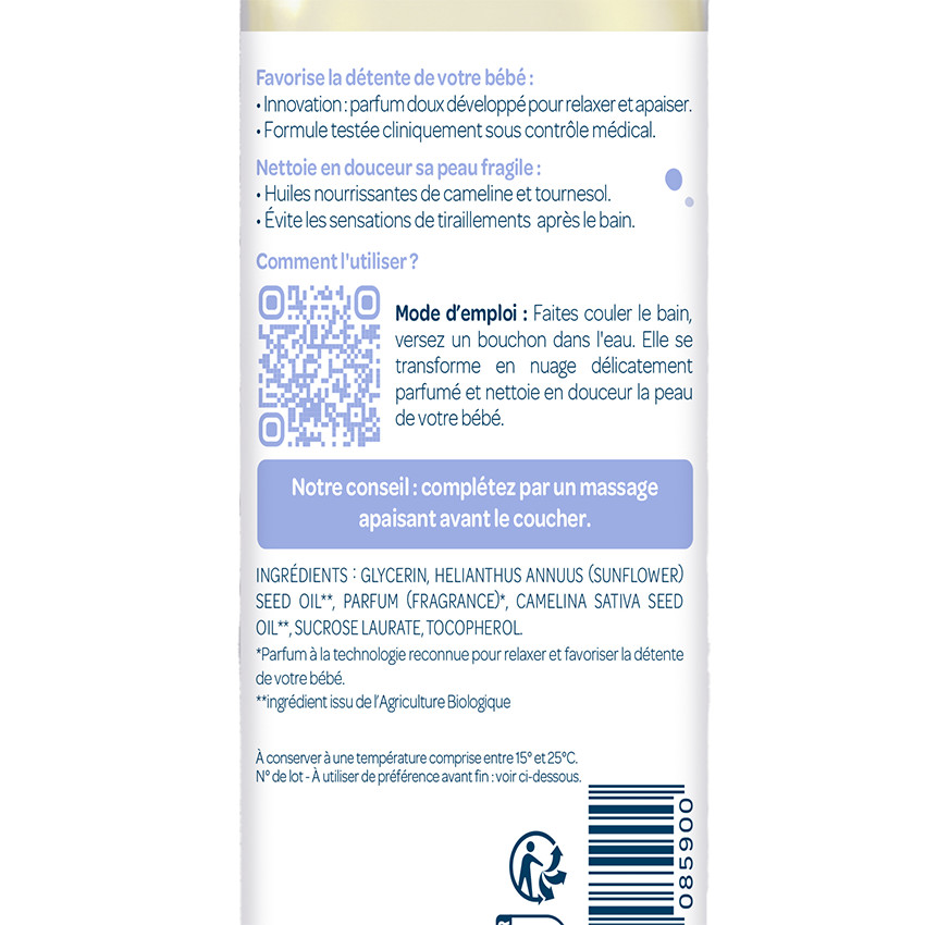 Savon et shampoing "Bain Relaxant" 150 ml 