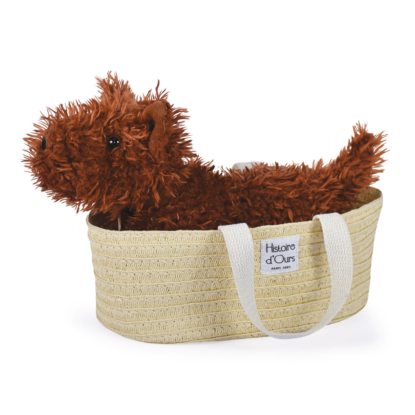 Peluche Les petits nomades - Chien Fox marron