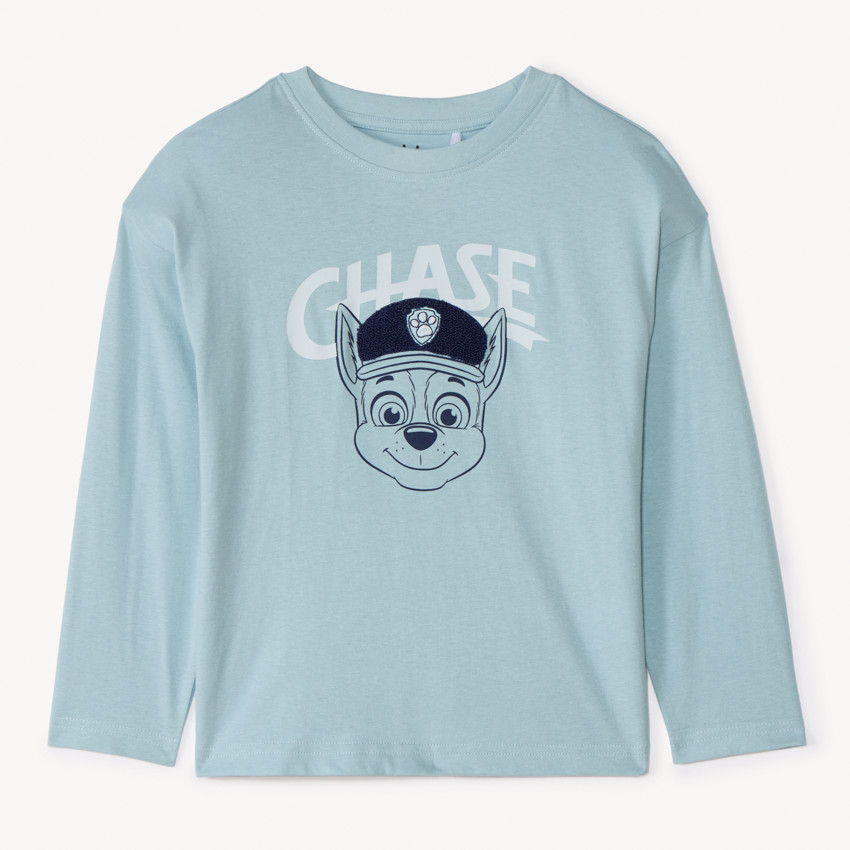 T-shirt manches longues oversize Chase Pat'Patrouille pour garçon 