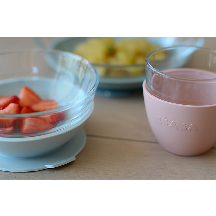 Coffret repas en verre 3 pièces - Eucalyptus 