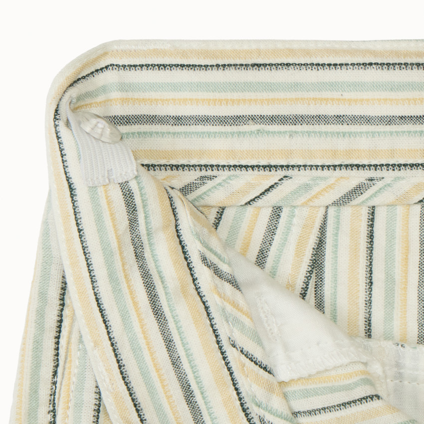 Bermuda à rayures en toile pour garçon 