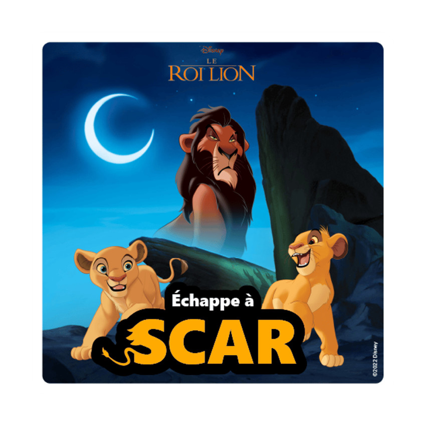 Livre audio pour Fabrique à Histoires "Défi vilain Disney - Échappe à Scar" 