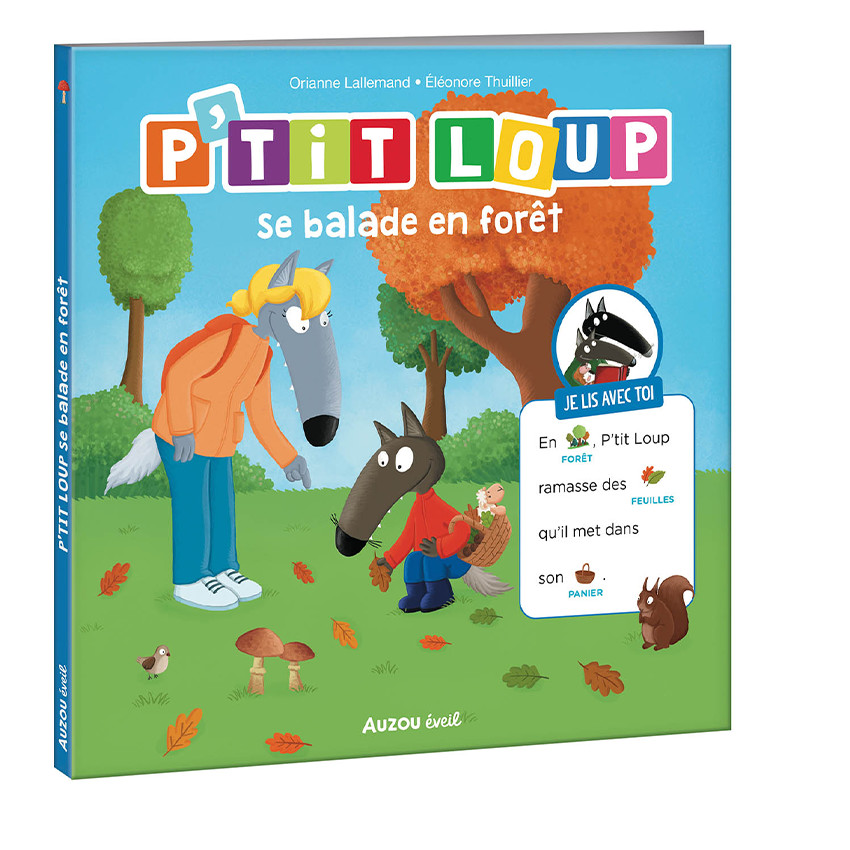 Livre "P'tit Loup se balade en forêt" 