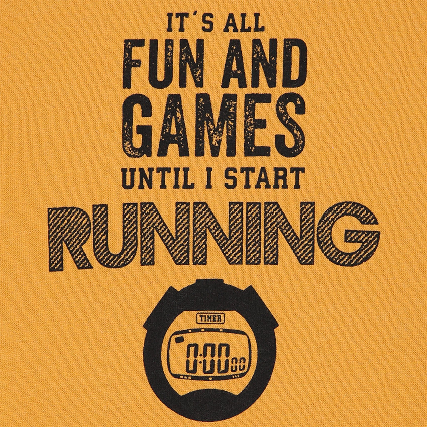 Jogging en molleton moutarde avec pantalon army 