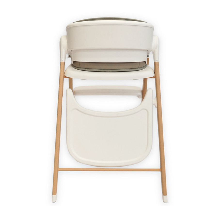 Chaise haute Grow With Me évolutive pliable Bois/Blanc - Blanc (Bo Jungle) - Image 3