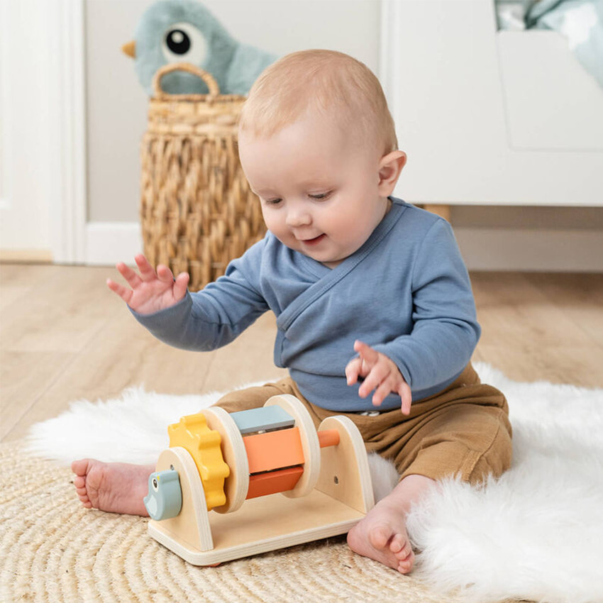 Rouleau multi sensoriel d'activité Birdee 3M+ multicolore 