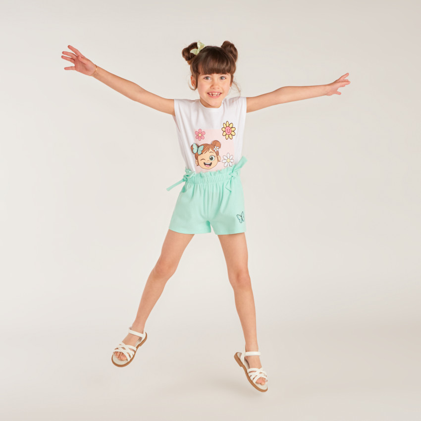 Ensemble 2 pièces t-shirt + short Billie Boo pour fille 