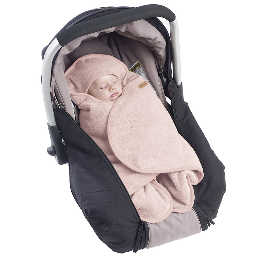 Chancelière Babynomade pour siège auto 0-6M Rose/Blanc 