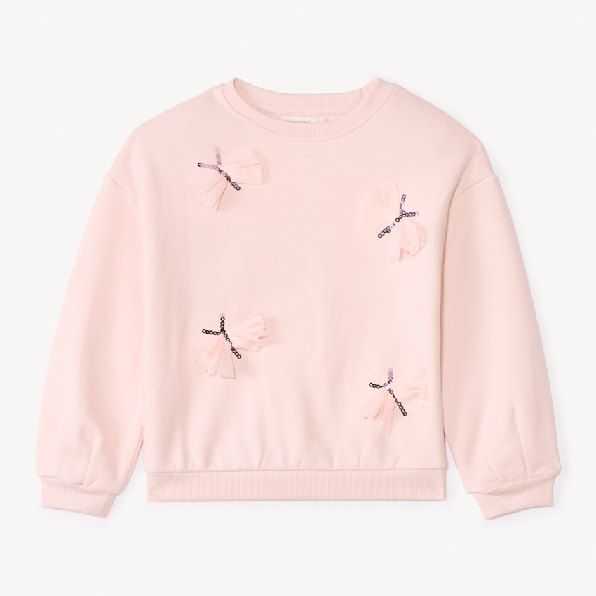 Sweat molleton oversize à papillons pour fille 