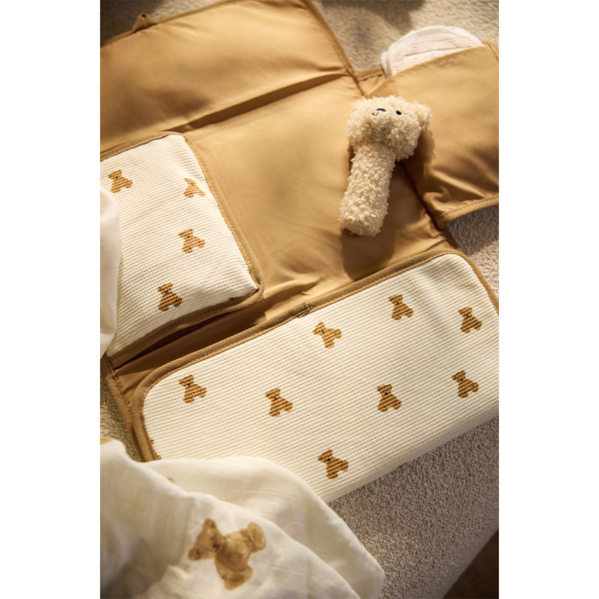 Matelas à langer de voyage Nomade Waffle Mini Teddy Bear 