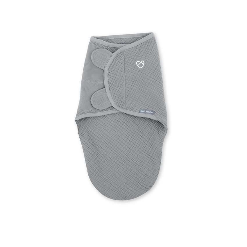 Couverture à emmailloter 0-3 mois gris 