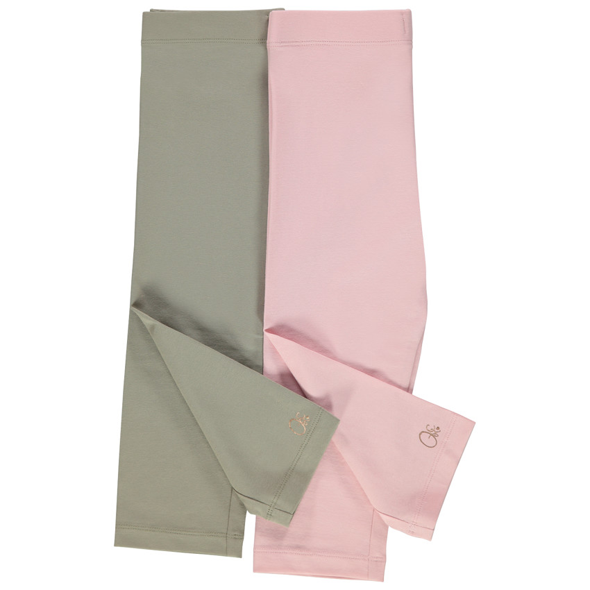 Lot de 2 leggings courts en coton  