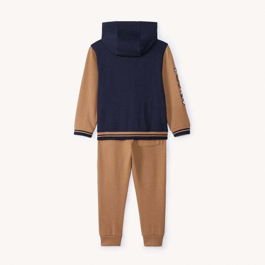Ensemble gilet à capuche + jogging fantaisie pour garçon  