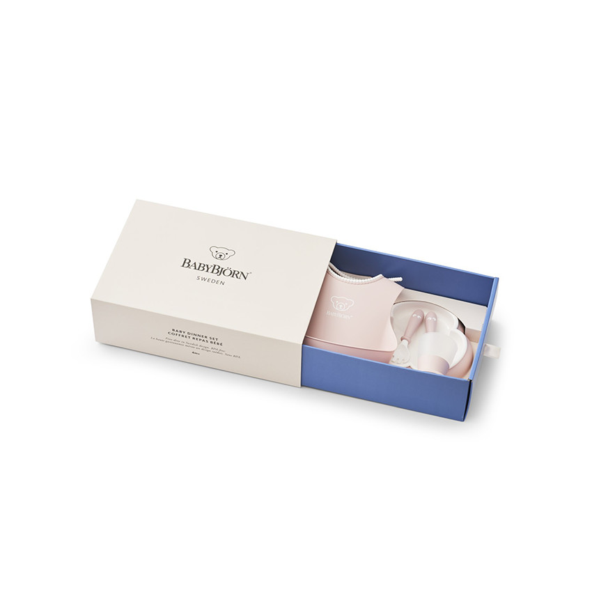 Coffret Repas Bébé - Rose Pastel 
