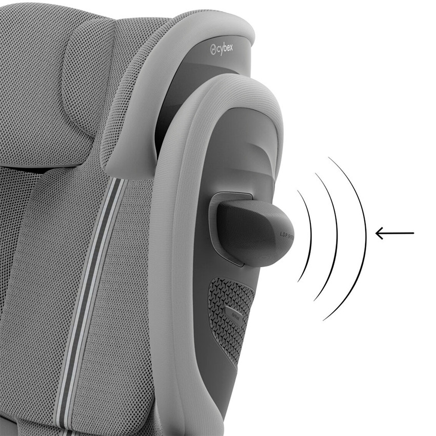 Siège-auto pliable Solution G2 i-Fix tissu Plus stone grey 