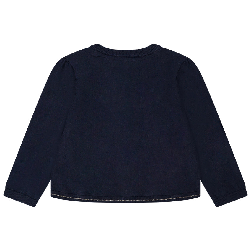 Gilet en tricot uni pour bébé fille 