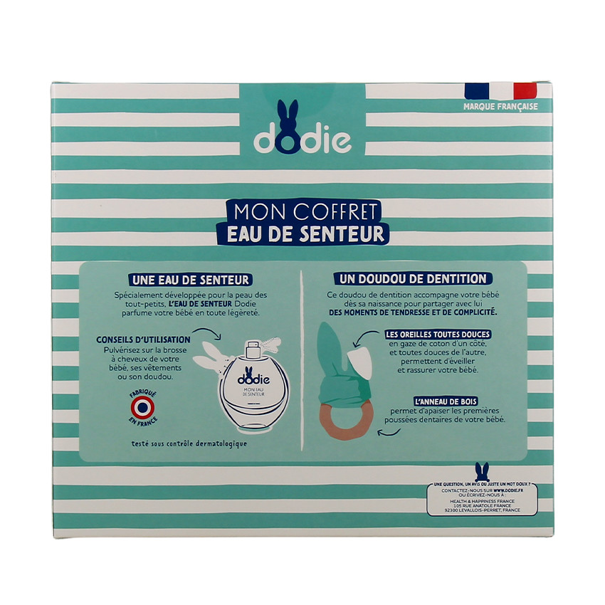 Coffret Ma 1ère eau de senteur 50ml avec doudou vert 