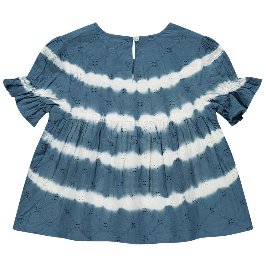 Top en broderie anglaise effet tie and dye 