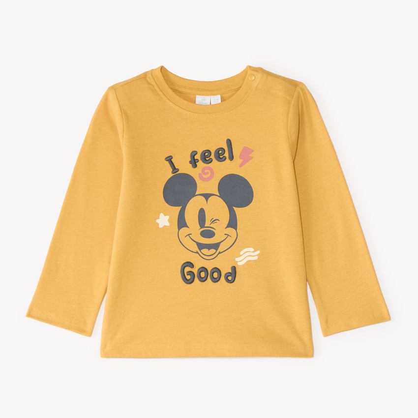 T-shirt bébé garçon manches longues print Mickey Disney 