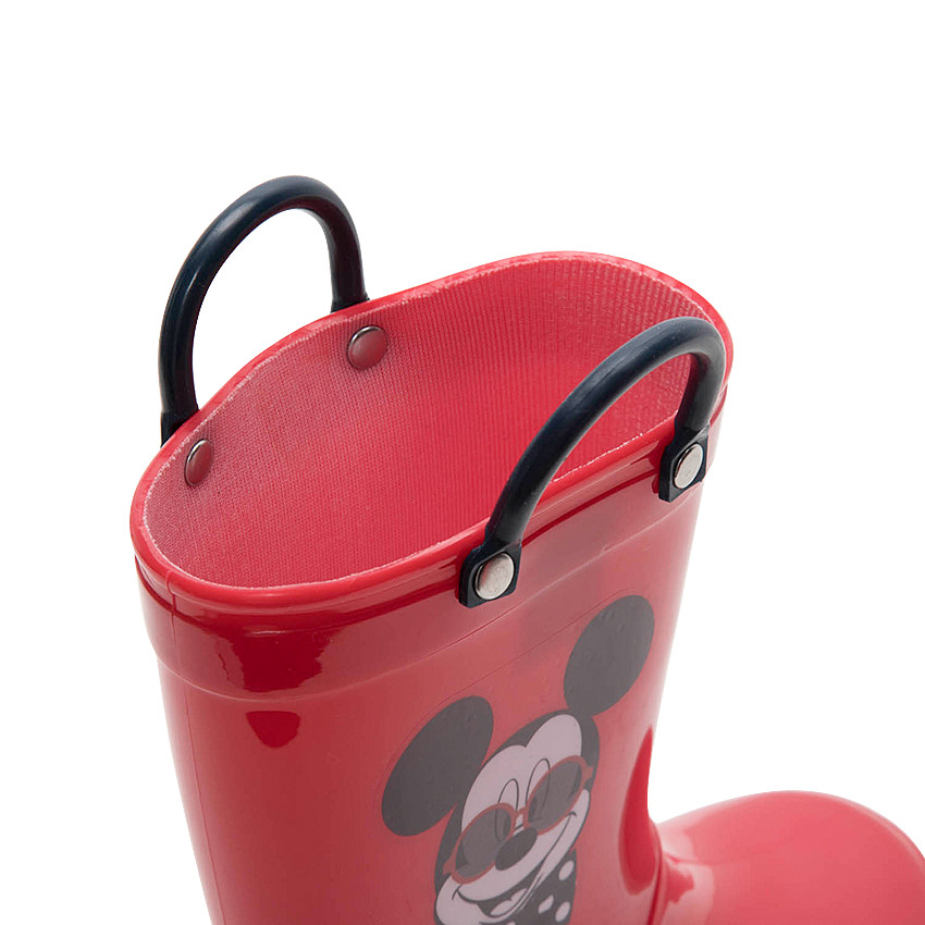 Bottes de pluie en caoutchouc à pois all-over avec print Mickey Disney du 20 au 23  
