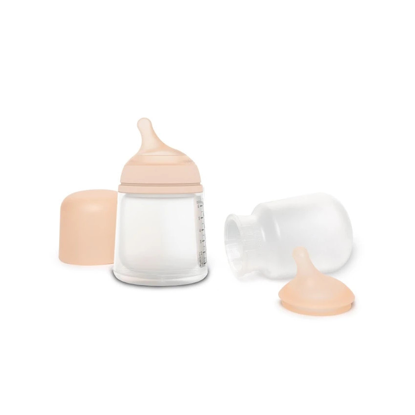Lot de 2 tétines en silicone anti-colique Zéro Zéro débit rapide  