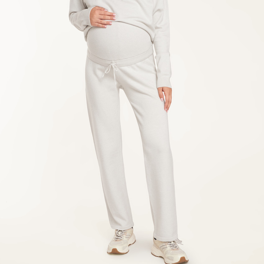 Pantalon de jogging droit de grossesse avec bandeau haut 