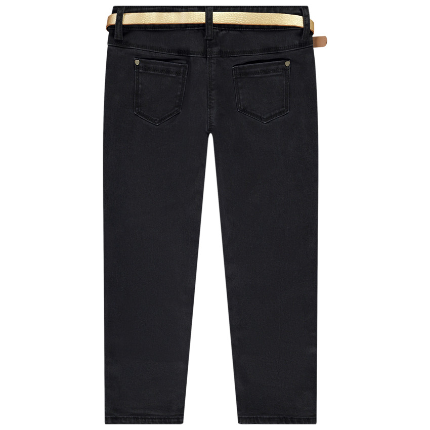 Pantalon slim avec ceinture amovible pour fille 