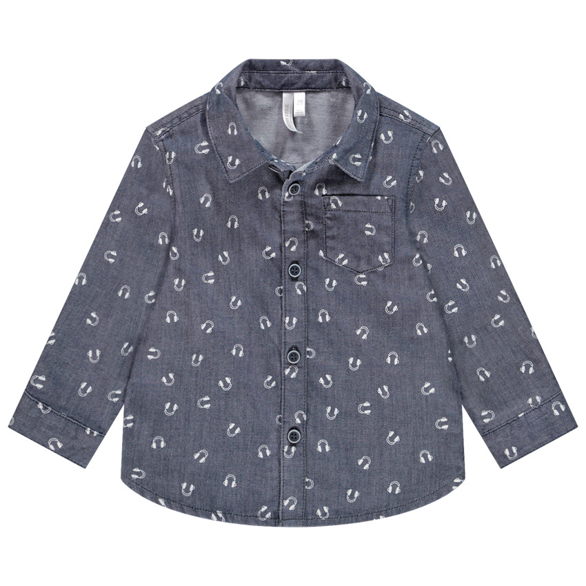Chemise manches longues pour bébé garçon imprimée casques  