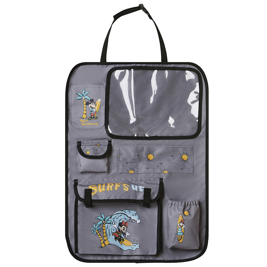 Organiseur de voiture Mickey & Minnie Disney gris 
