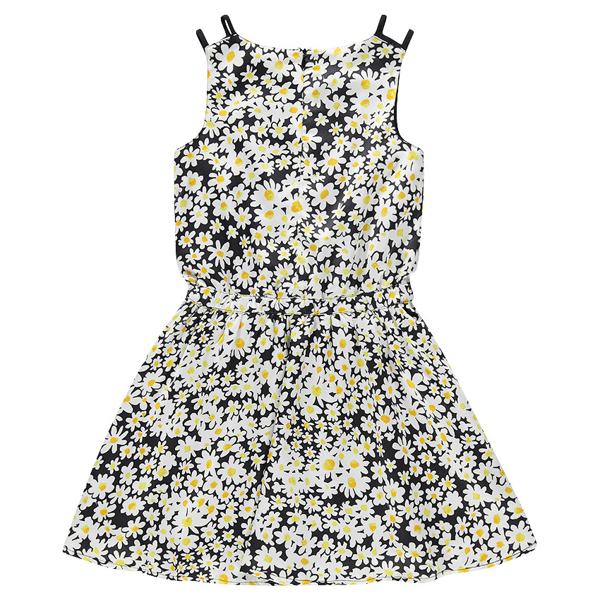 Junior - Robe sans manches imprimée marguerites  
