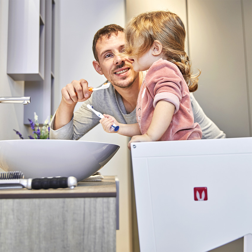 Tour d'apprentissage transformable en bois coloris naturel 